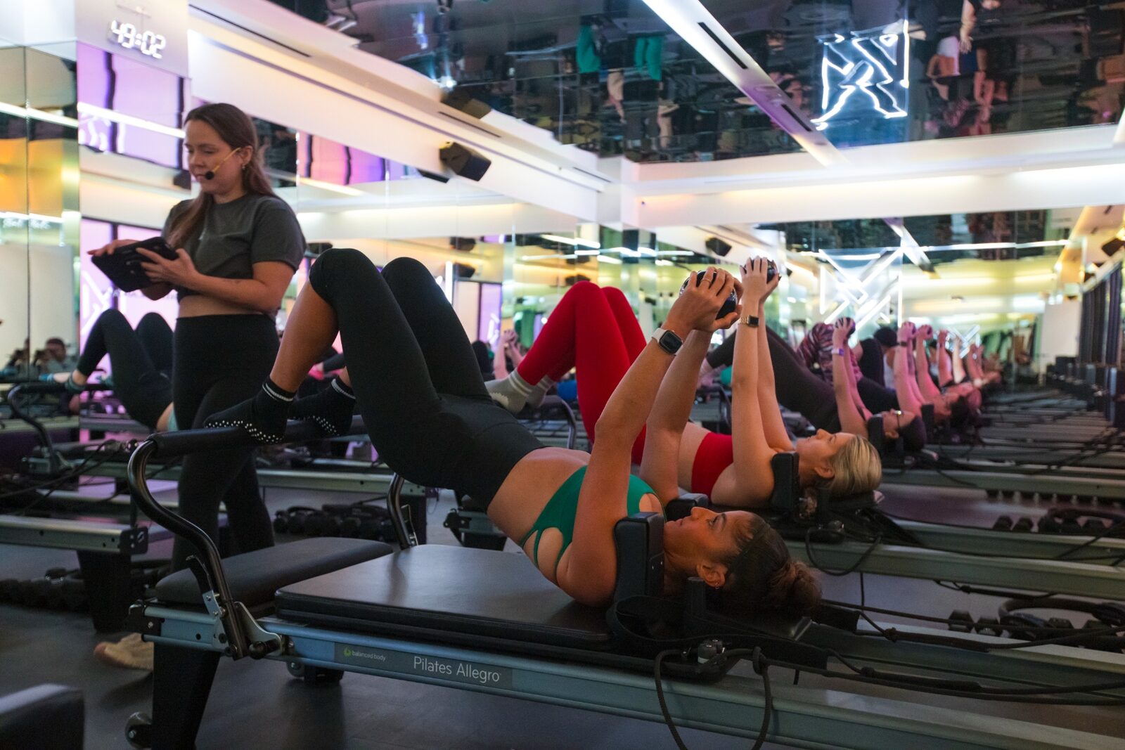 Vaura Pilates instructor coaching