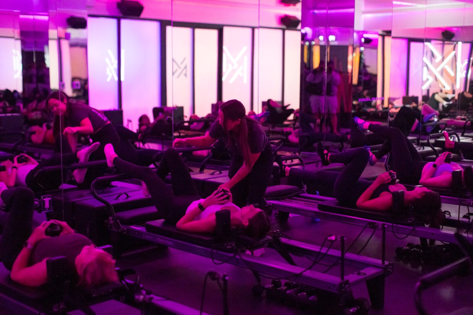 Vaura Pilates reformer class